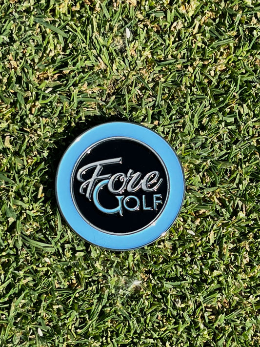 Fore Golf Ball Metal Ball Marker
